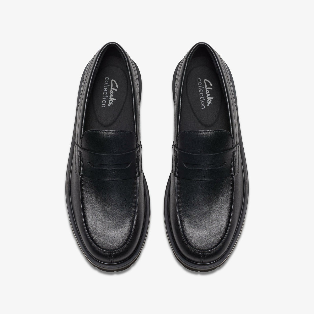 Clarks Berwick Lo Black Leather