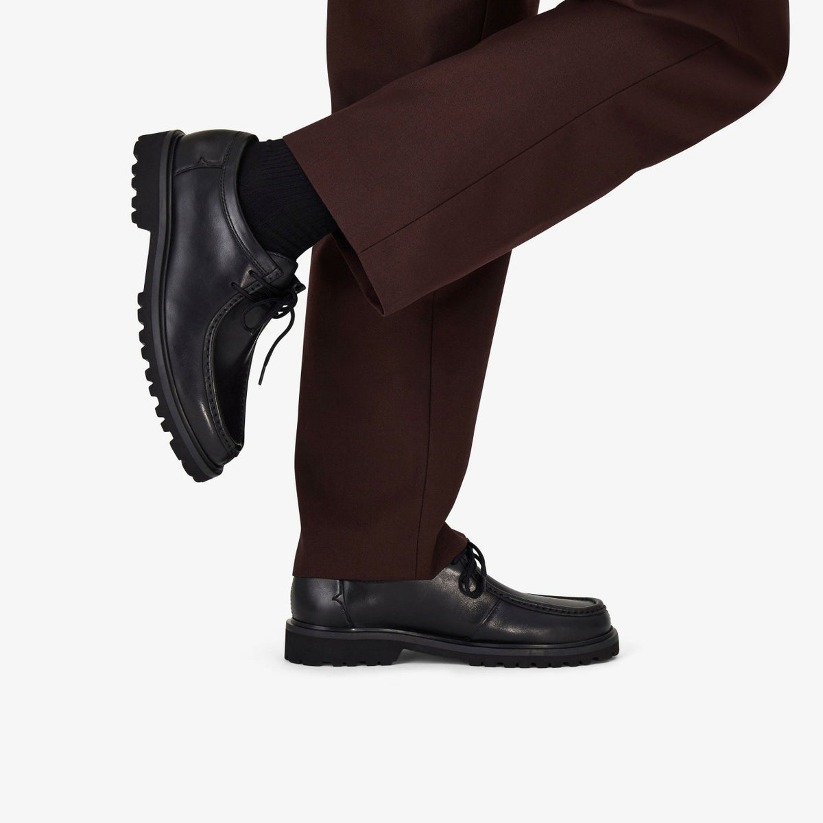 Clarks Berwick Seam Black Leather