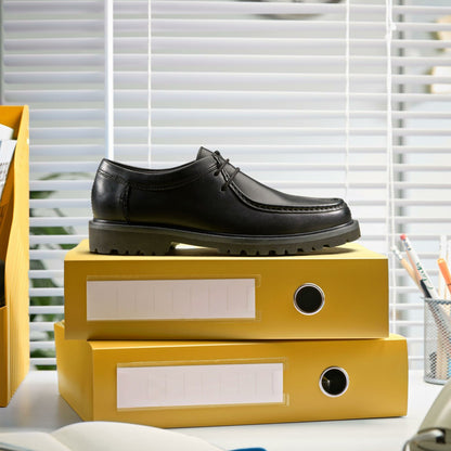 Clarks Berwick Seam Black Leather