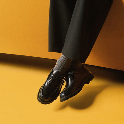 Clarks Berwick Seam Black Leather