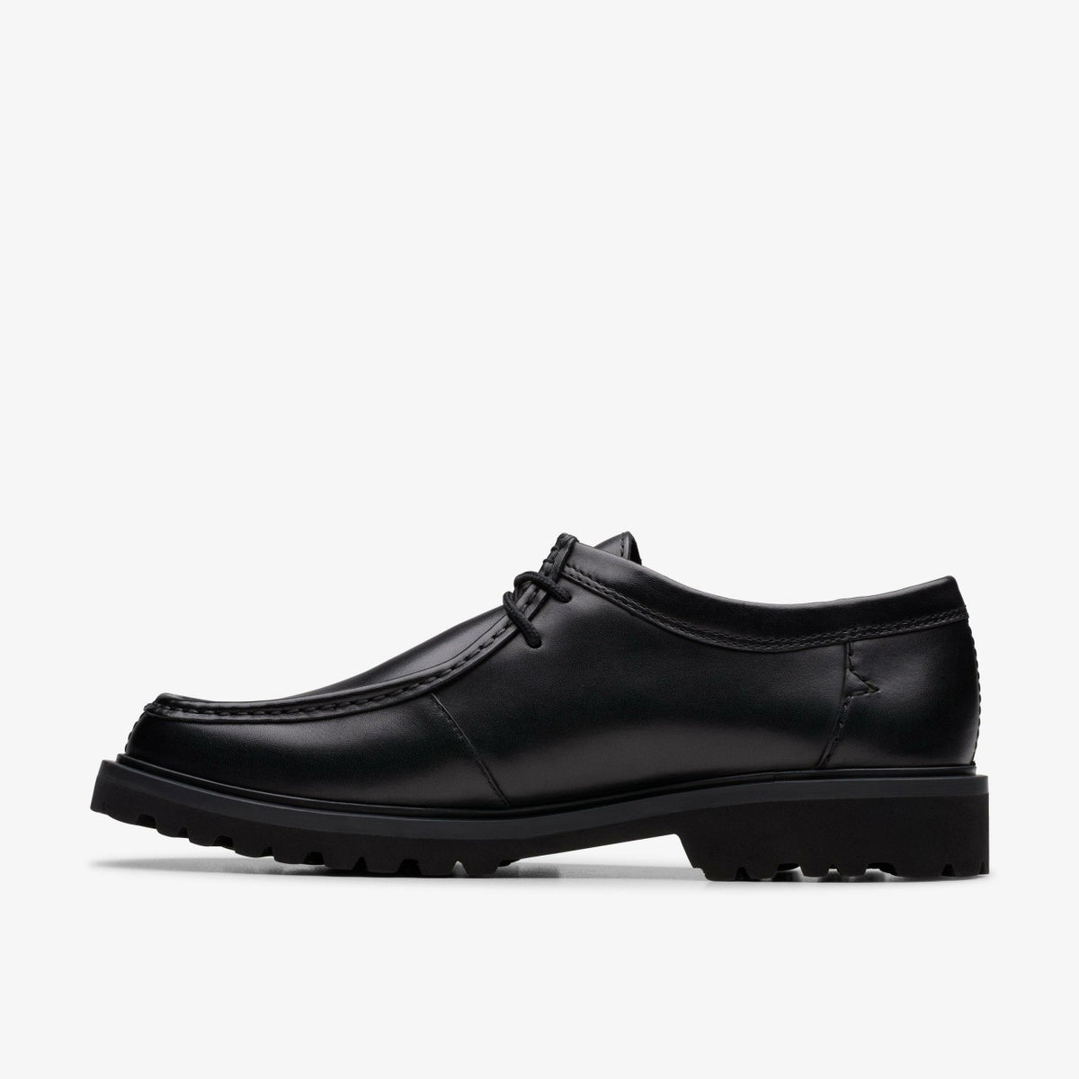 Clarks Berwick Seam Black Leather