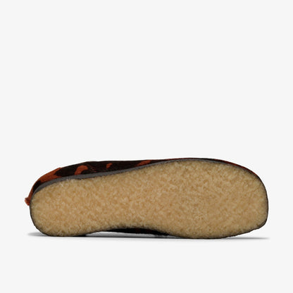 Clarks Wallabee Brown Cow Print