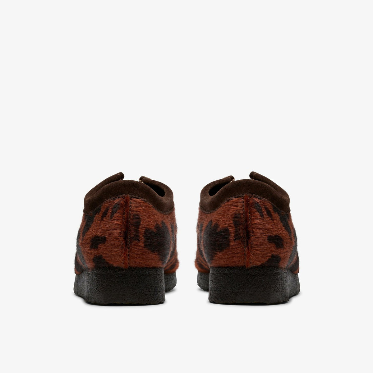 Clarks Wallabee Brown Cow Print