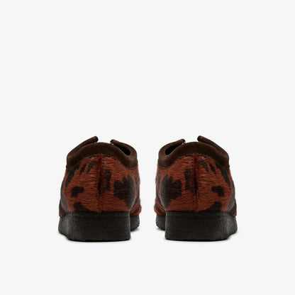 Clarks Wallabee Brown Cow Print