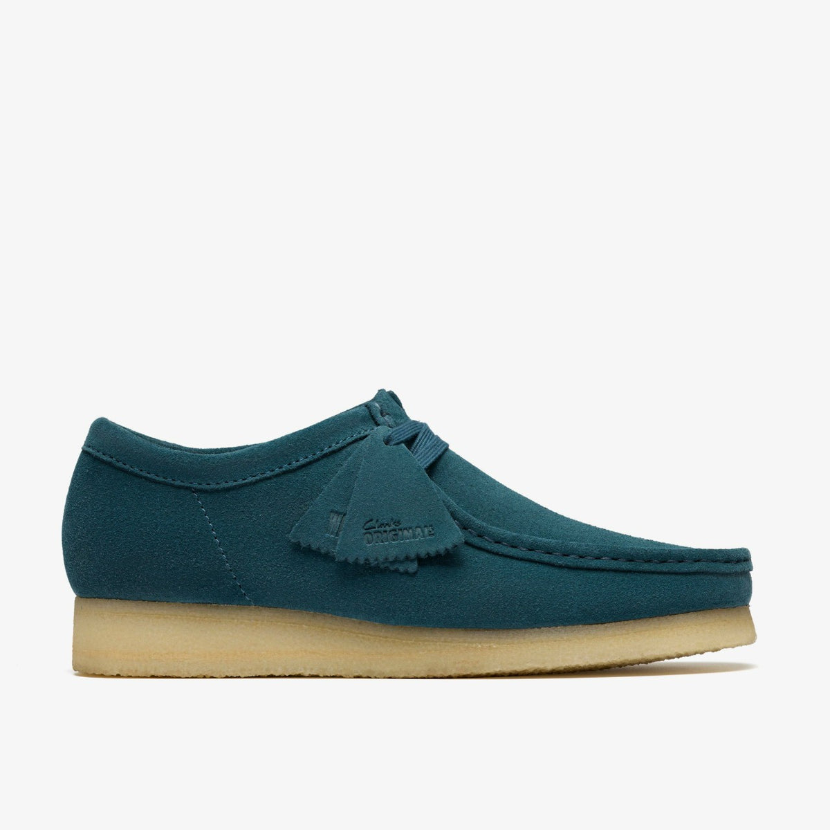 Clarks Wallabee Mid Blue Suede