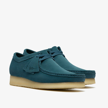 Clarks Wallabee Mid Blue Suede