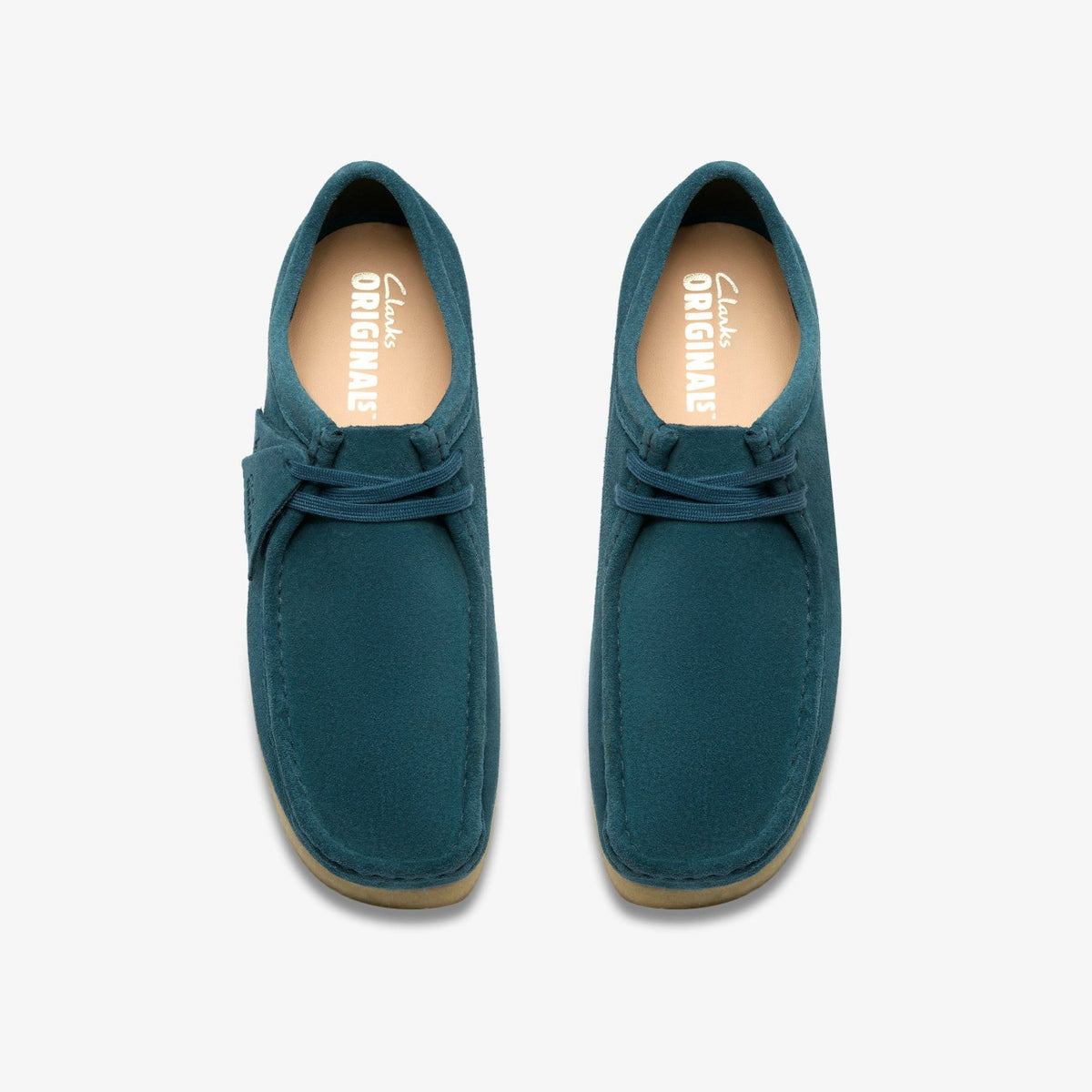 Clarks Wallabee Mid Blue Suede