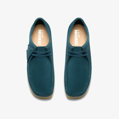 Clarks Wallabee Mid Blue Suede