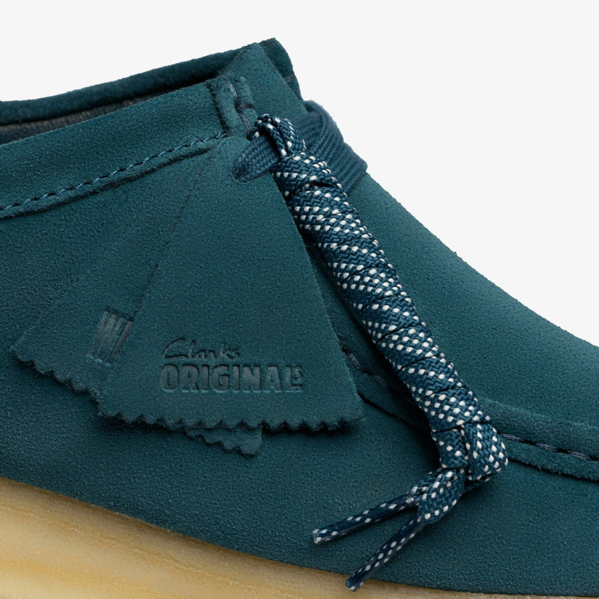 Clarks Wallabee Mid Blue Suede