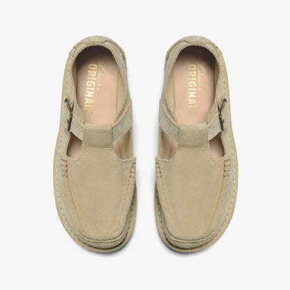 Clarks Nomad T Bar Maple Suede