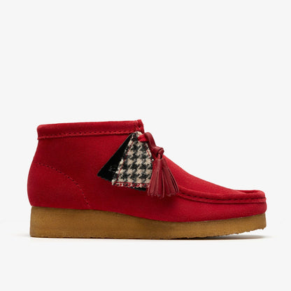 Clarks Wallabee Boot Red Suede
