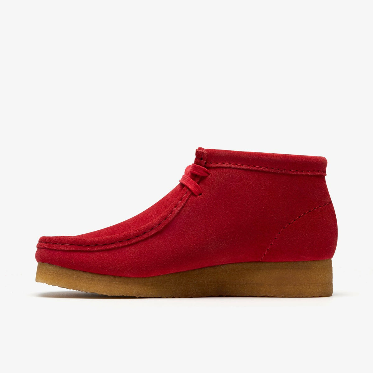 Clarks Wallabee Boot Red Suede
