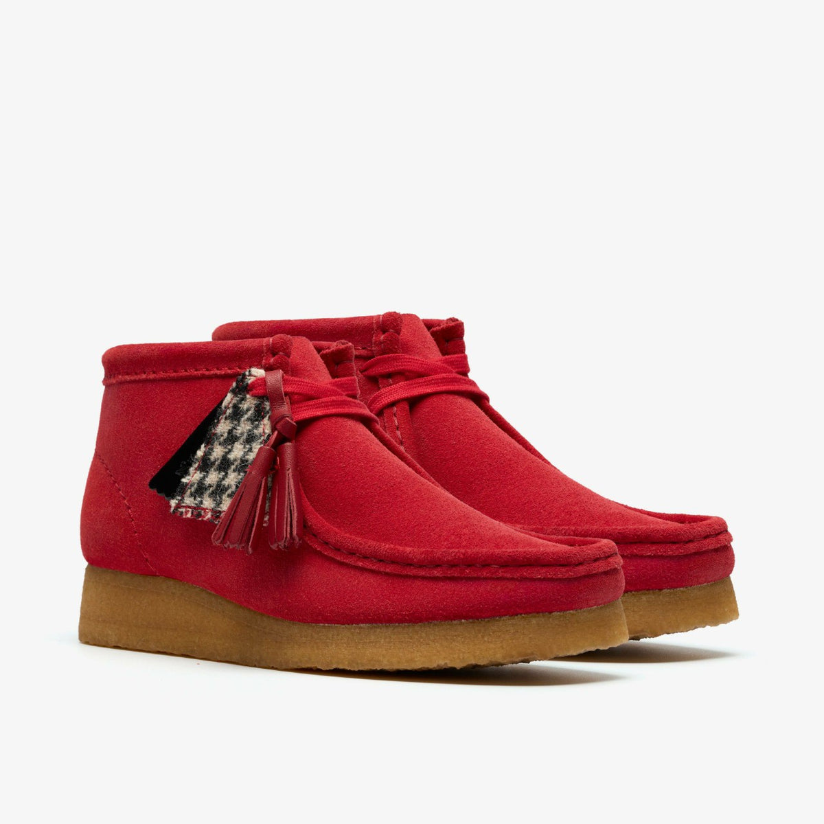 Clarks Wallabee Boot Red Suede