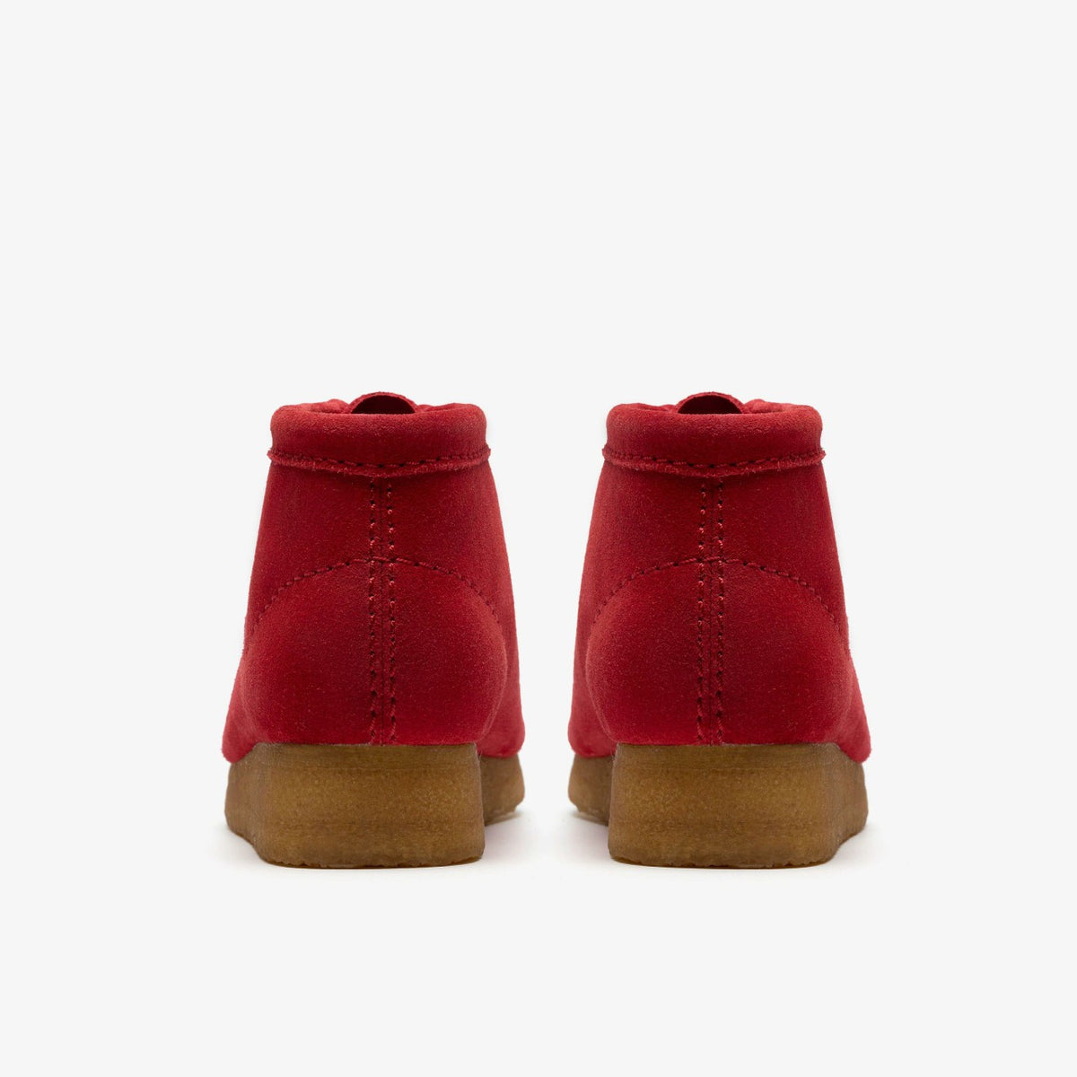Clarks Wallabee Boot Red Suede