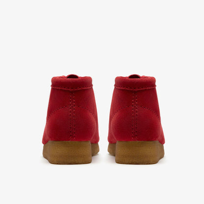 Clarks Wallabee Boot Red Suede