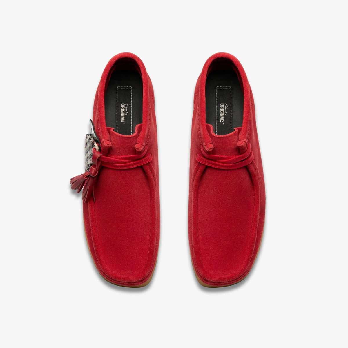 Clarks Wallabee Boot Red Suede