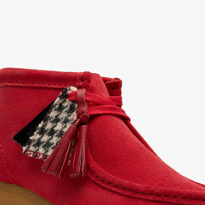 Clarks Wallabee Boot Red Suede