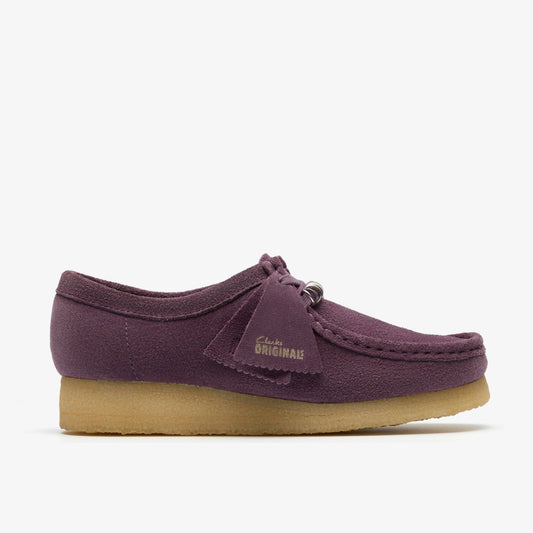 Clarks Wallabee Plum Suede