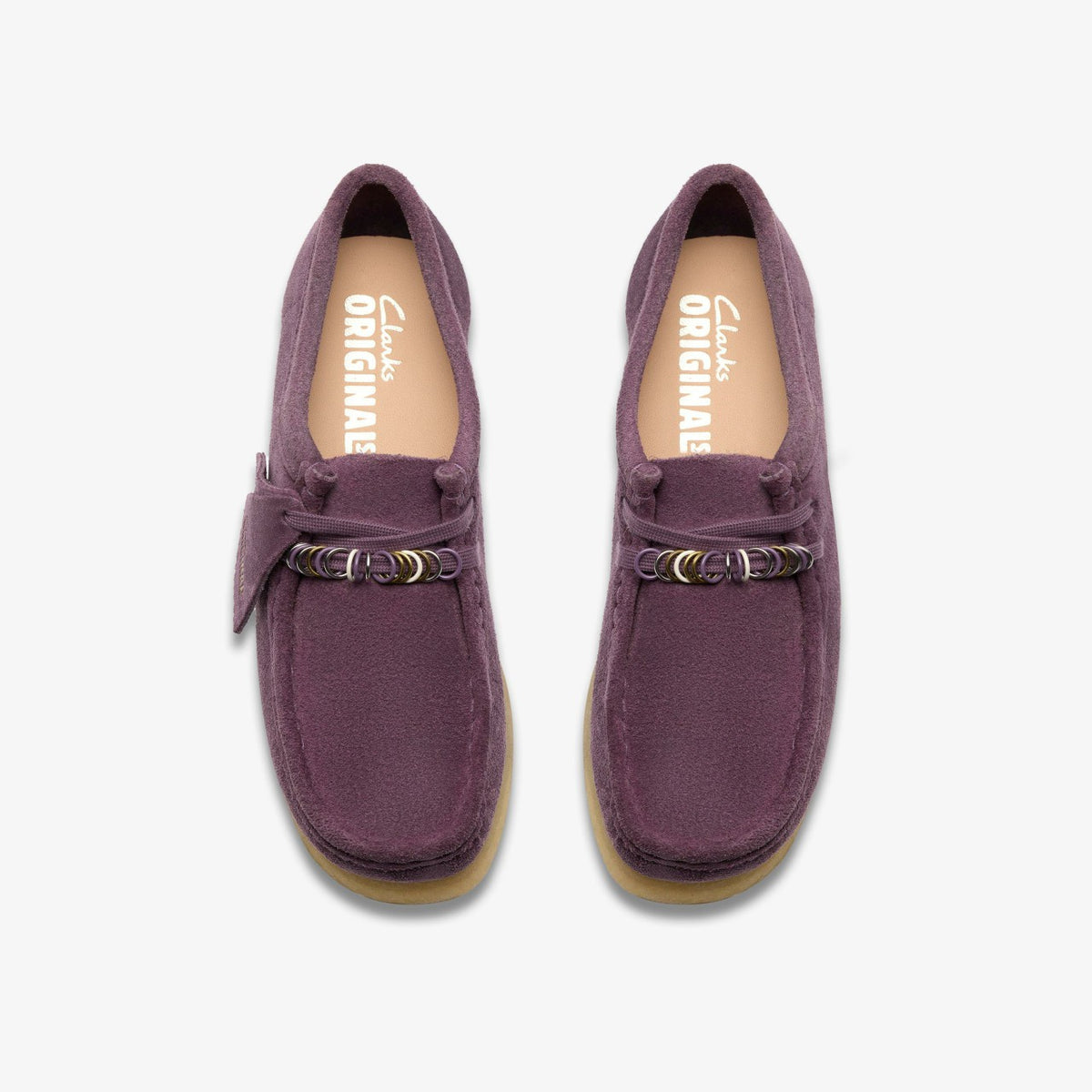 Clarks Wallabee Plum Suede