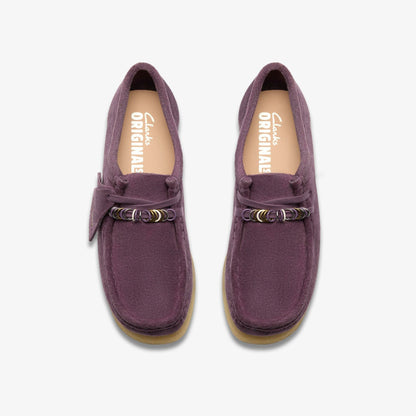 Clarks Wallabee Plum Suede