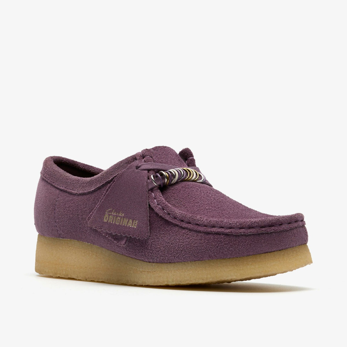 Clarks Wallabee Plum Suede