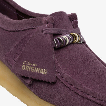 Clarks Wallabee Plum Suede