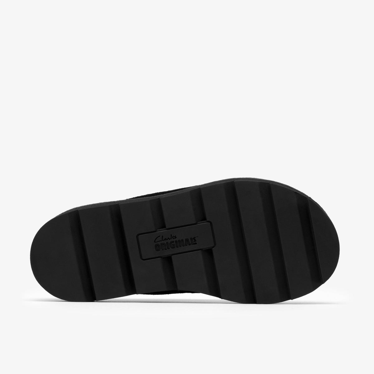 Clarks Meare Mule Black Suede Warmlined