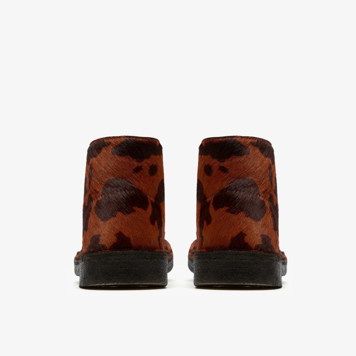Clarks Desert Boot. Brown Cow Print