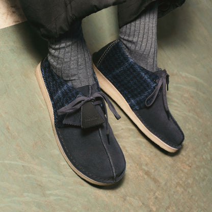 Clarks Desert Trek Navy Tweed Combination