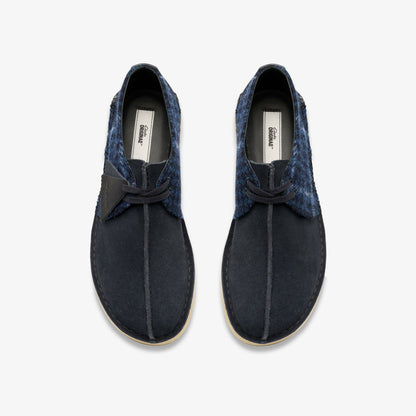 Clarks Desert Trek Navy Tweed Combination
