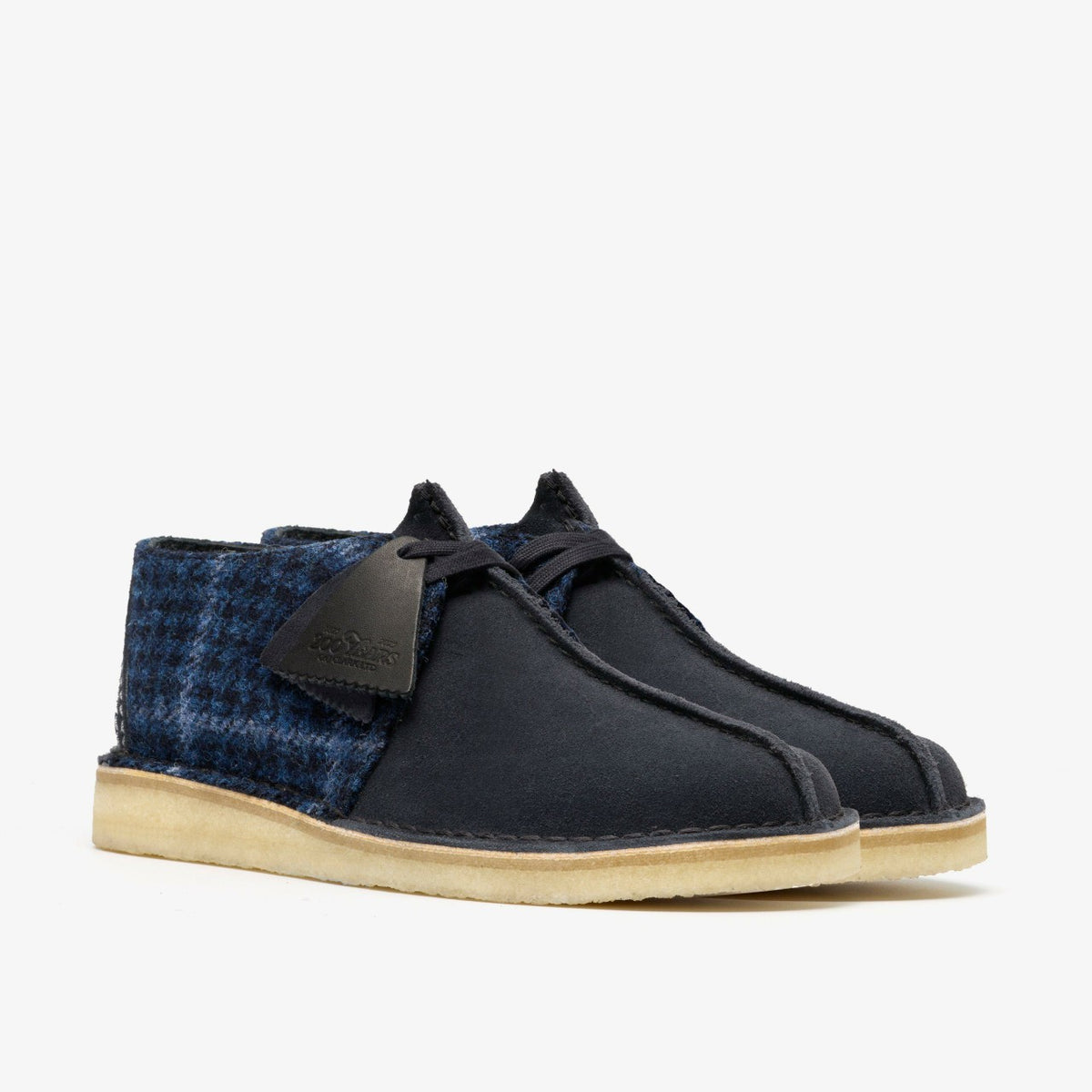 Clarks Desert Trek Navy Tweed Combination