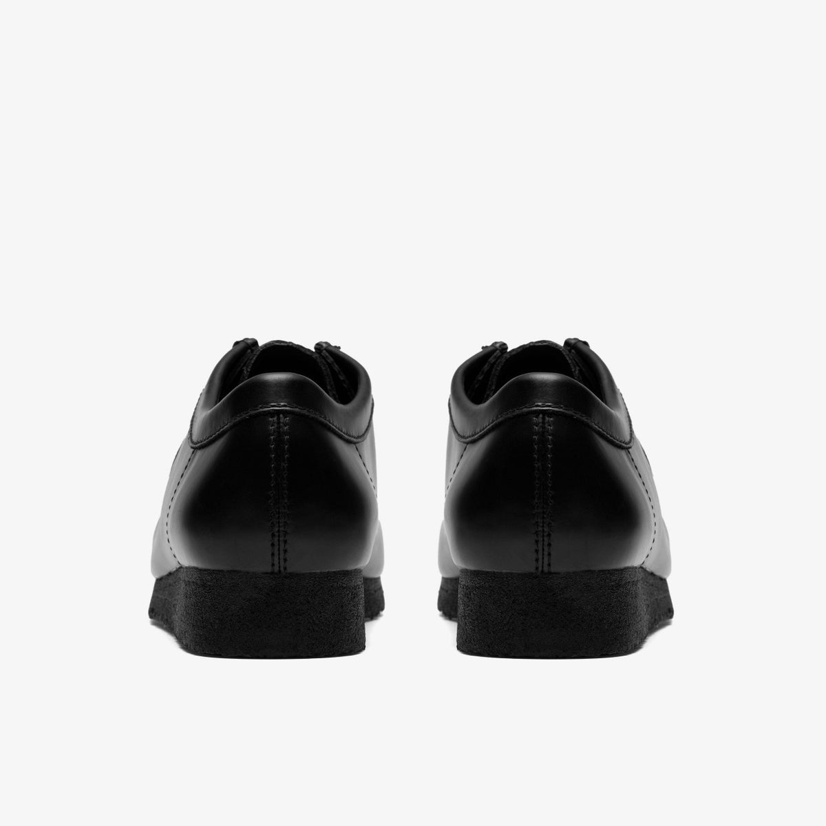 Clarks Wallabee Black Hi Shine Leather