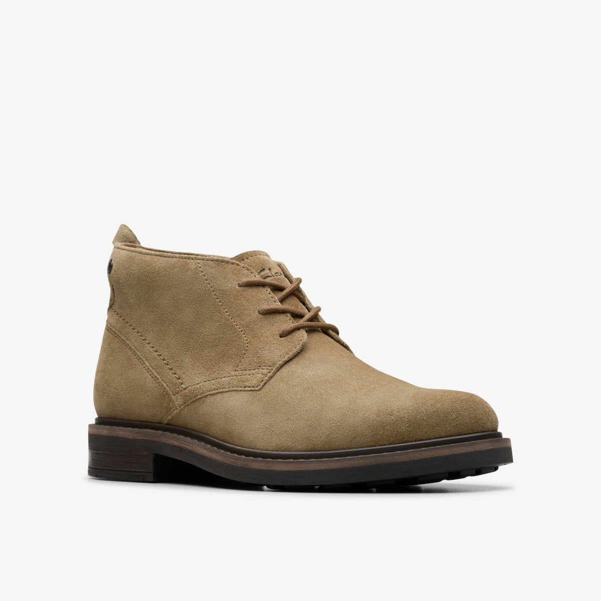 Clarks Newford Mid Dark Sand Suede