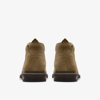 Clarks Newford Mid Dark Sand Suede