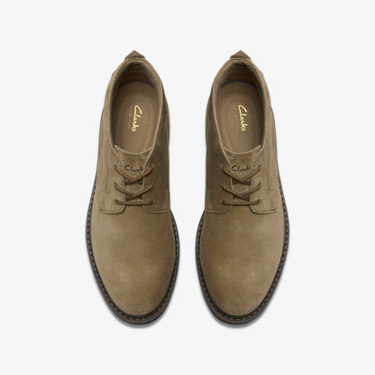 Clarks Newford Mid Dark Sand Suede