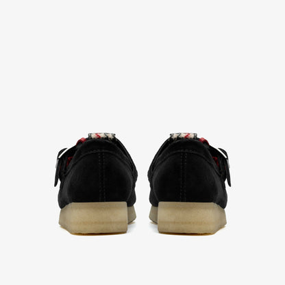 Clarks Wallabee T Bar Black Tweed Combination