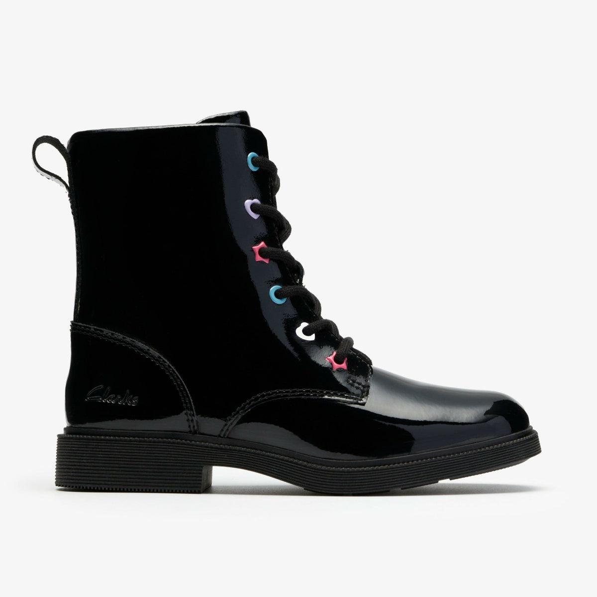 Clarks Oaklyn Charm Kid Black Patent