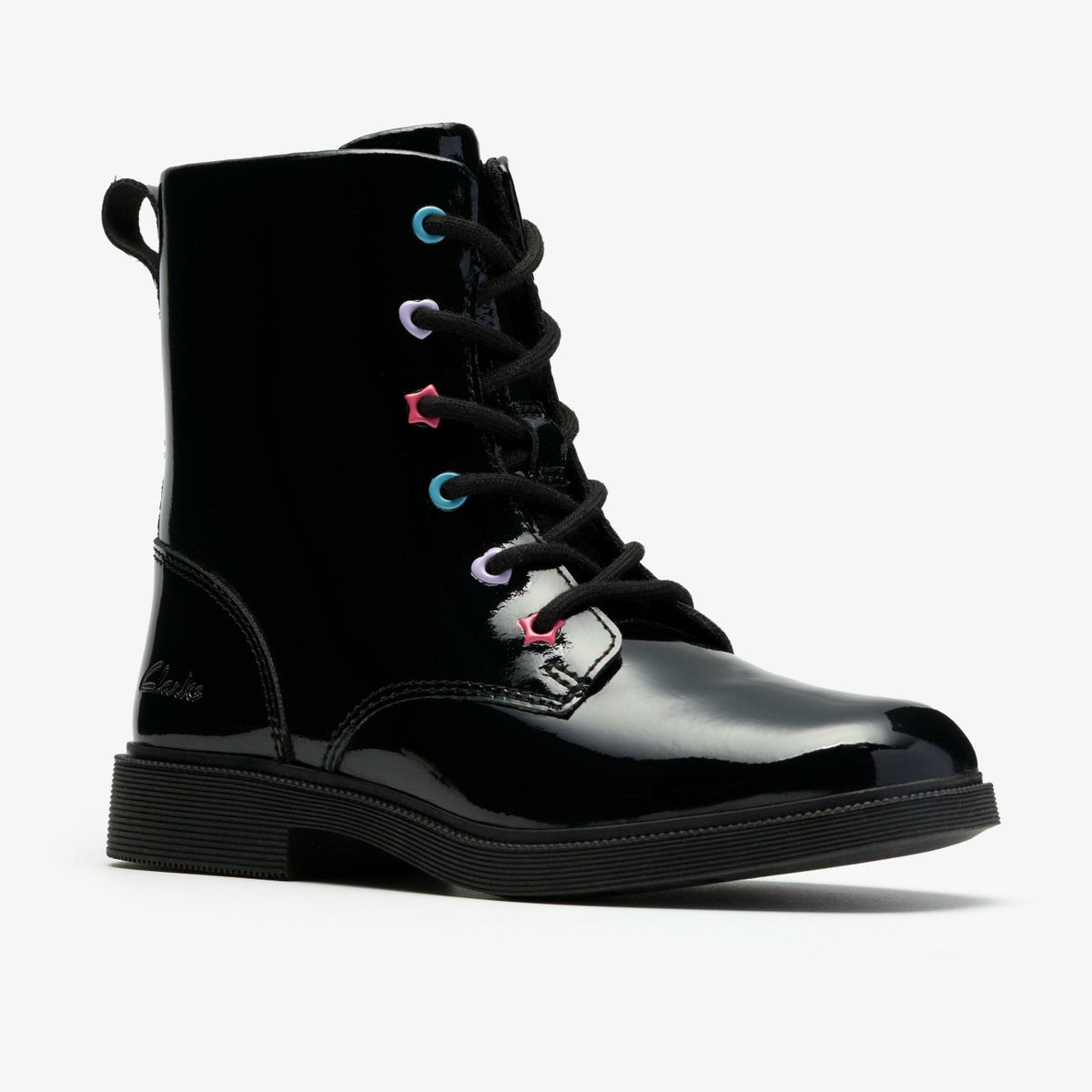 Clarks Oaklyn Charm Kid Black Patent