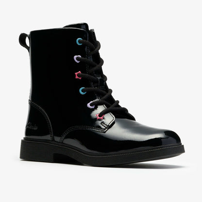 Clarks Oaklyn Charm Kid Black Patent