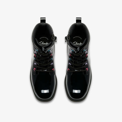 Clarks Oaklyn Charm Kid Black Patent