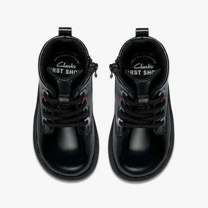 Clarks Oaklyn Charm Toddler Black Patent