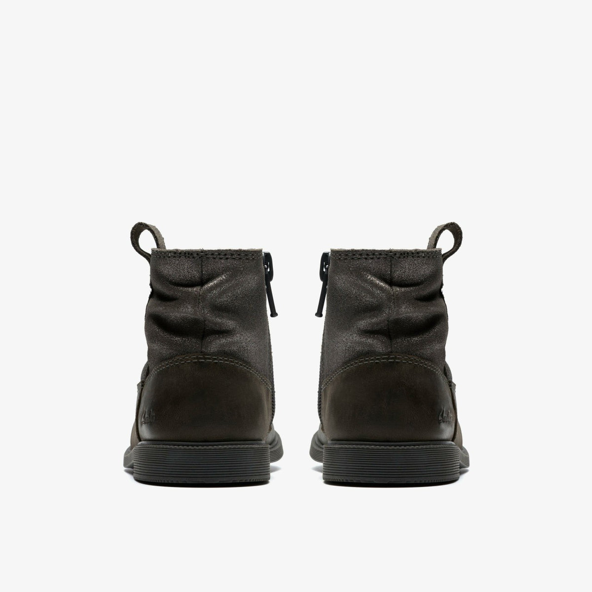 Clarks Oaklyn Top Toddler Pewter Suede