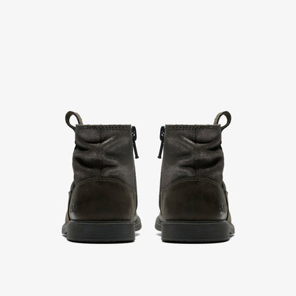 Clarks Oaklyn Top Toddler Pewter Suede