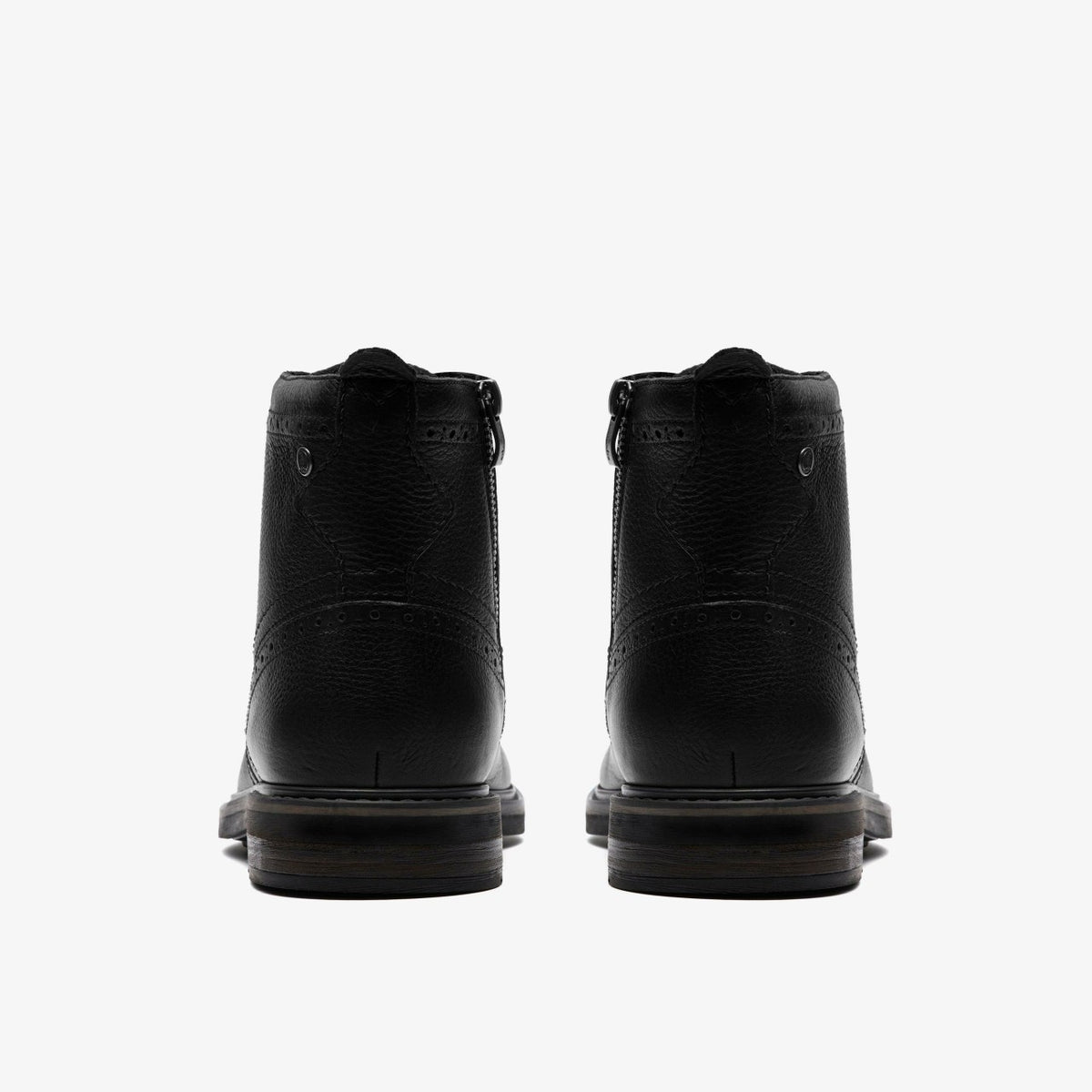 Clarks Newford Lace Boot Black Leather