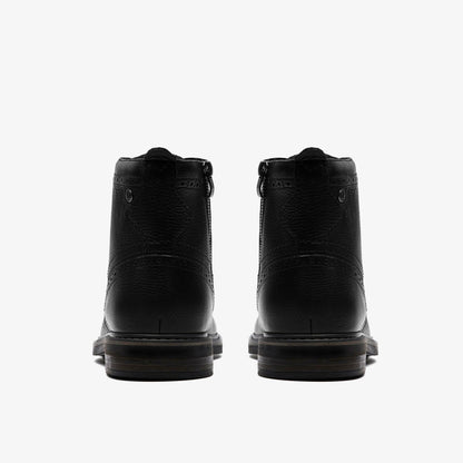 Clarks Newford Lace Boot Black Leather