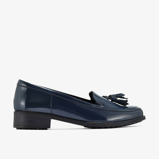 Clarks Havisham Edge Loafer Navy Patent