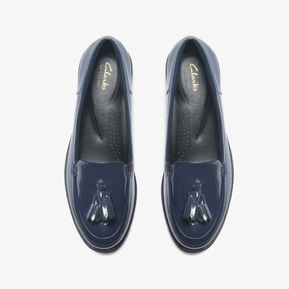 Clarks Havisham Edge Loafer Navy Patent