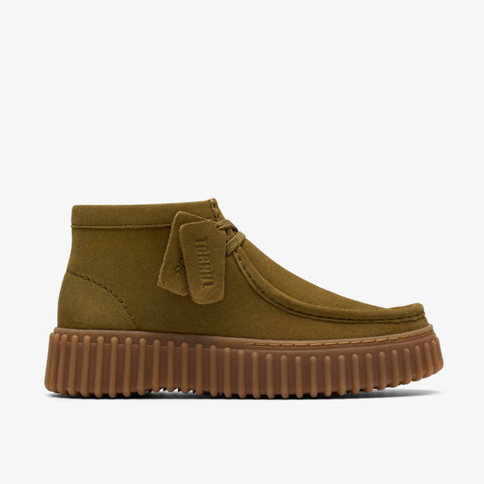 Clarks Torhill Moss Olive Suede