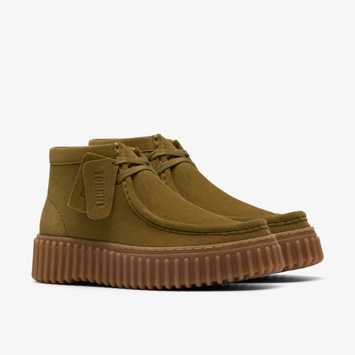 Clarks Torhill Moss Olive Suede