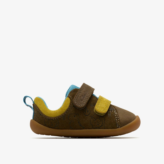 Clarks Roamer Roar Toddler Dark Olive